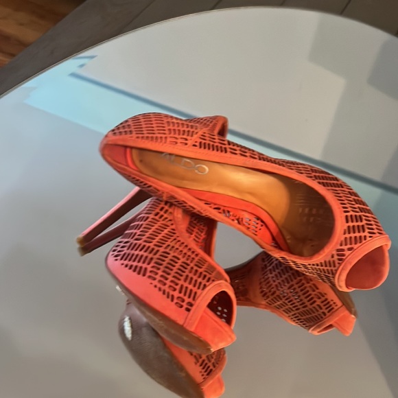 Hey ya, please check out orange heels from Aldo for $30. super comfortable. - Picture 2 of 3